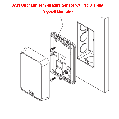 BAPI-Stat Quantum Temperature and Humidity Sensor with Display - BAPI